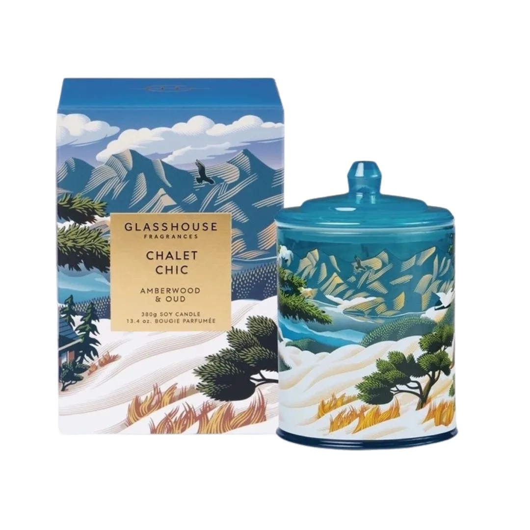 Glasshouse Fragrances Chalet Chic Soy Candle 380g