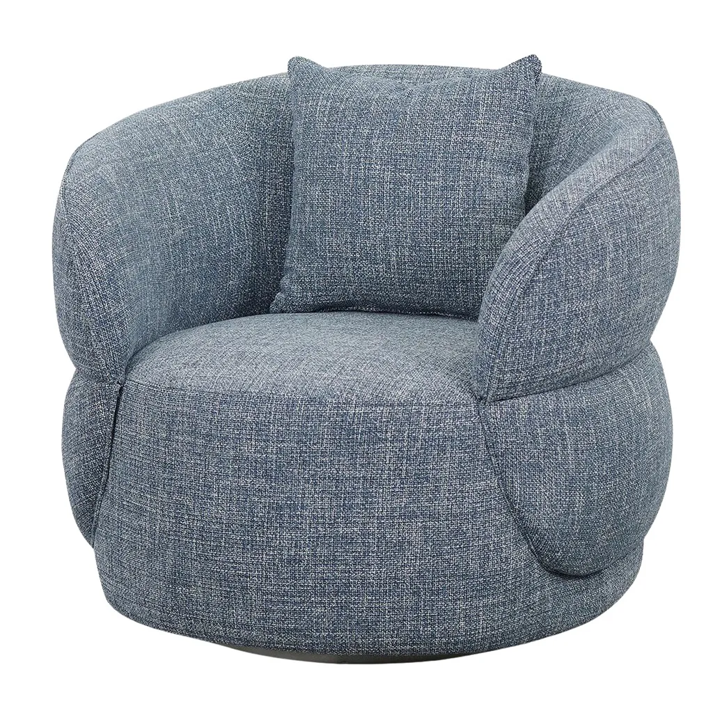 Hostine Fabric Armchair, Moss Blue