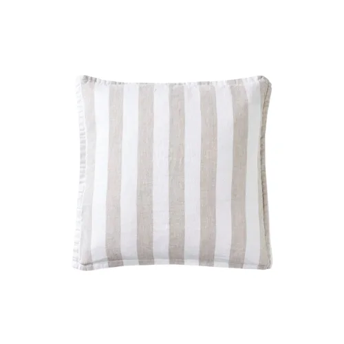 A striped cushion