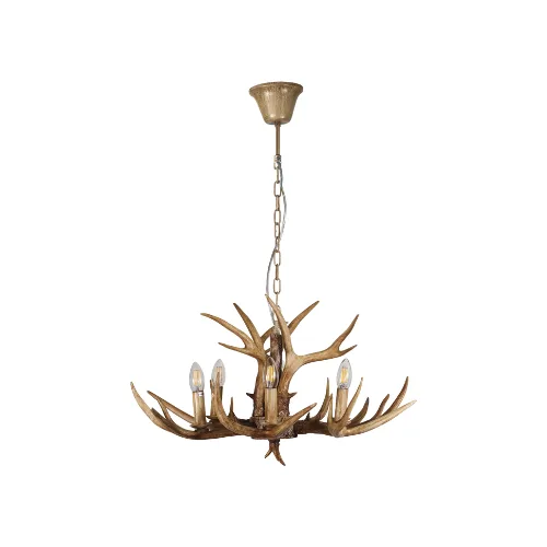 An antler chandelier