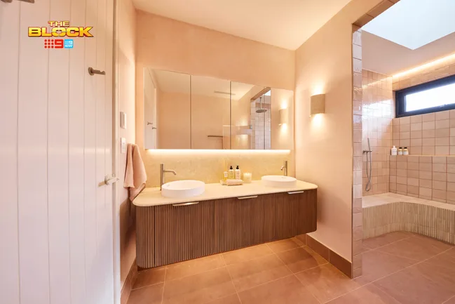 The Block Britt Taz main bathroom