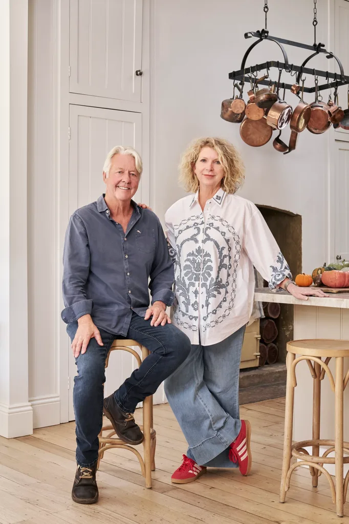 Home owners Neil and Lisa in their renovated country home