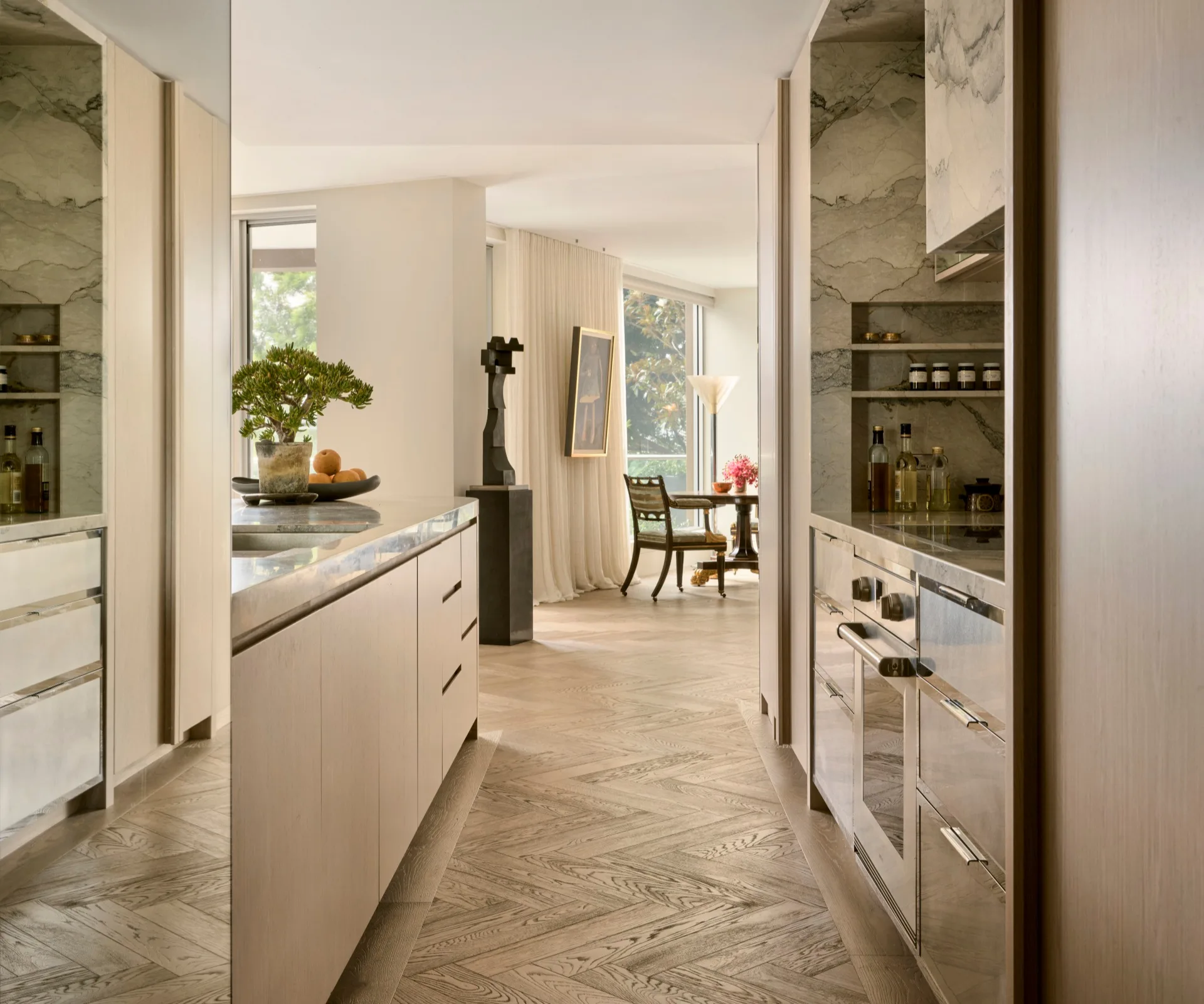 Kitchen in a waterfront Sydney apartment
