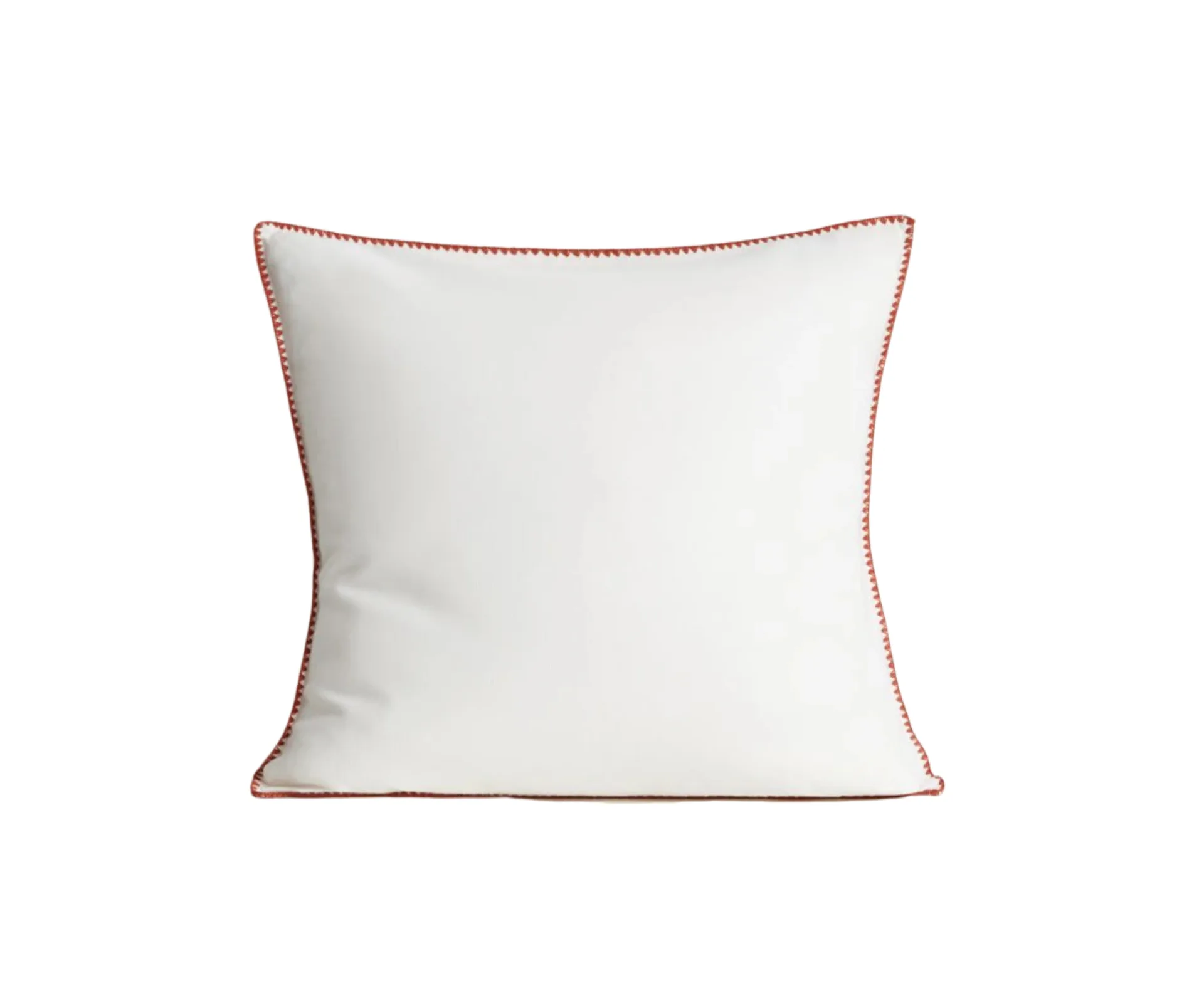 Red piped cushion
