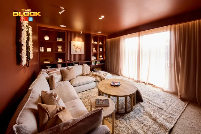 Sonny and Alicia. Rumpus room. The Block