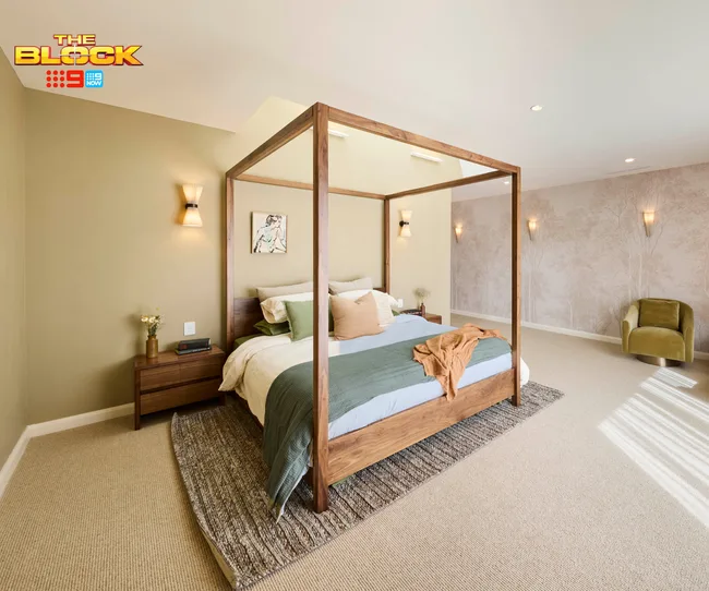 Robby and Mat's bedroom on The Block