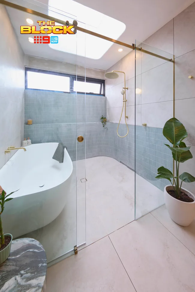 The Block Han and Can bathroom