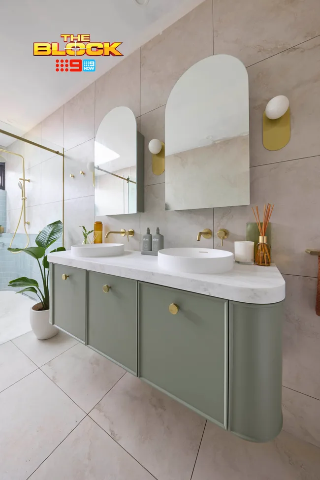 The Block Han and Can bathroom