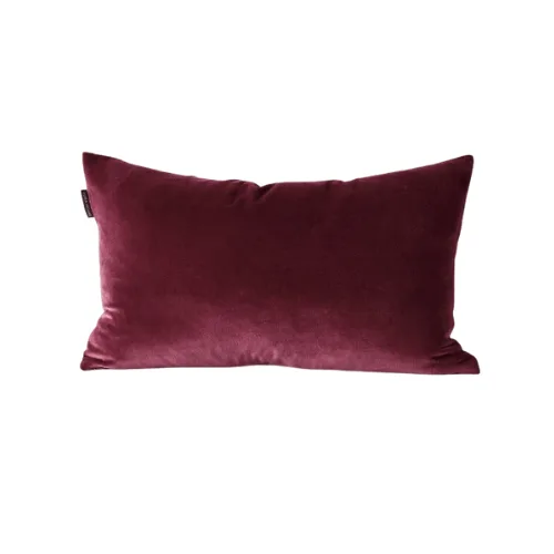 A purple velvet cushion