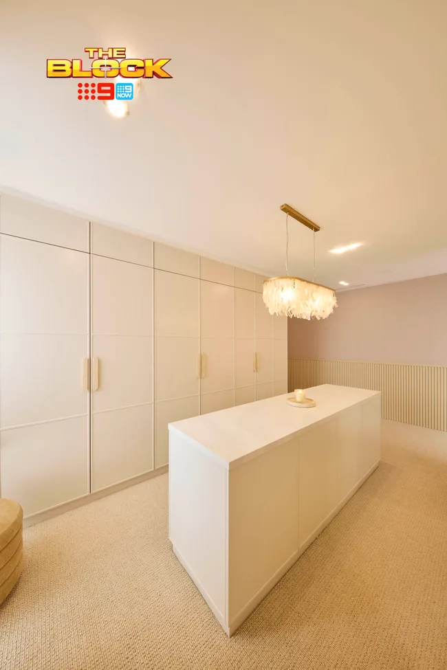 Britt and Taz's main bedroom on The Block