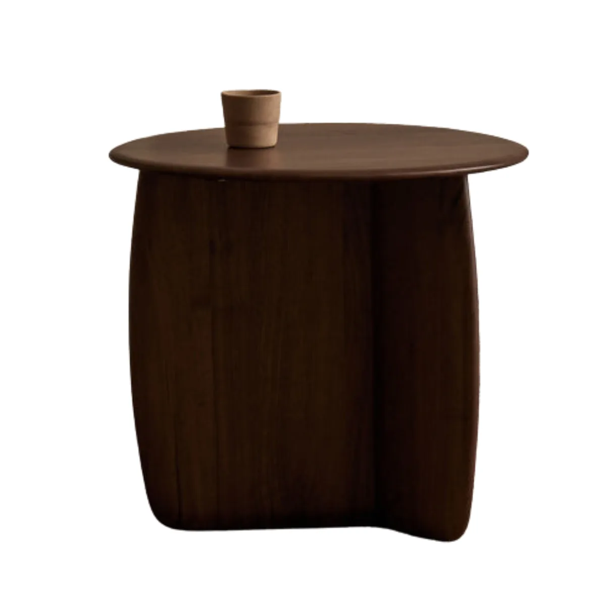 Wood side table