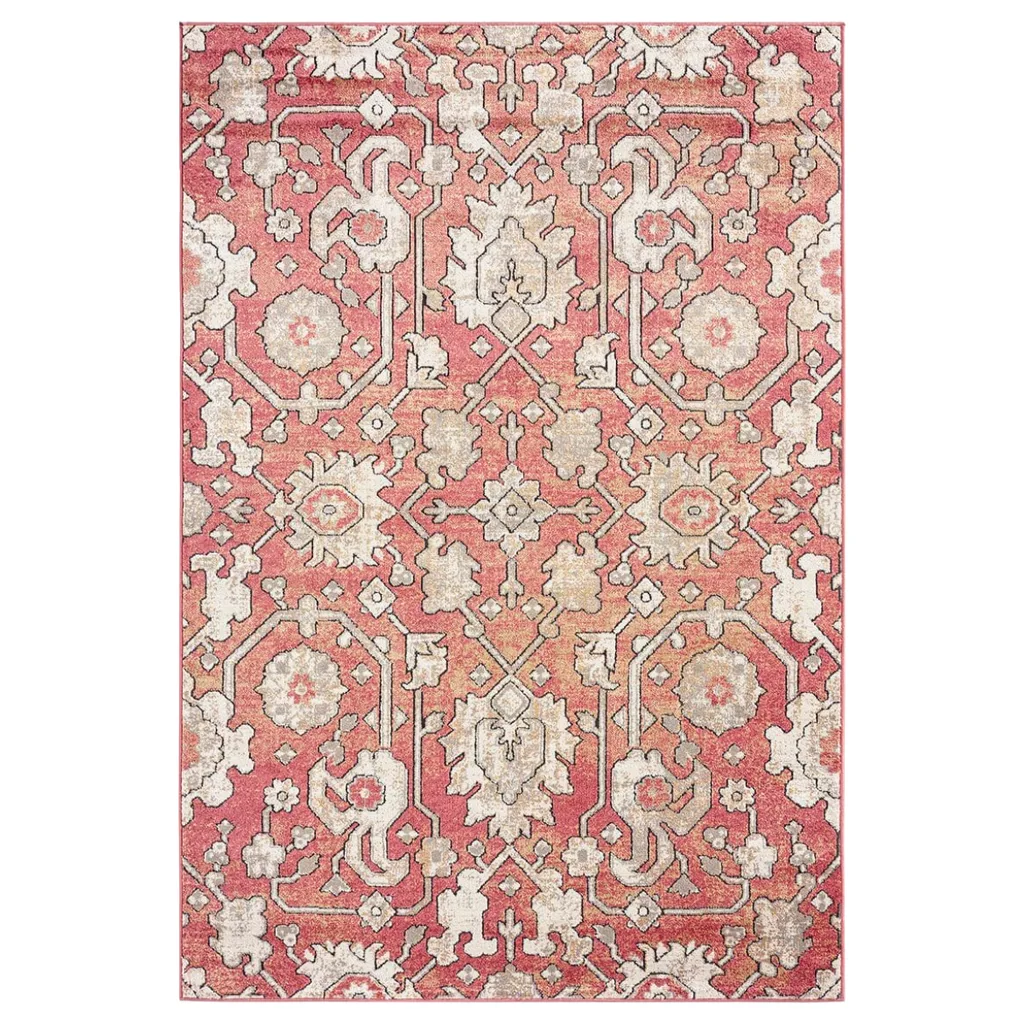 Red patterned rug