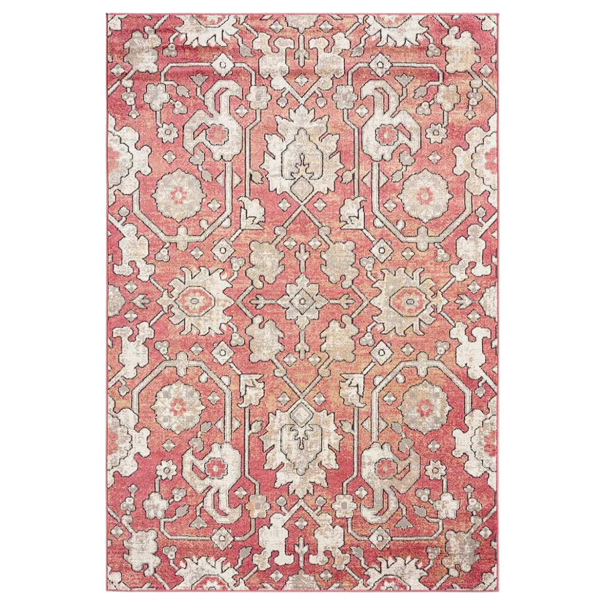Red patterned rug