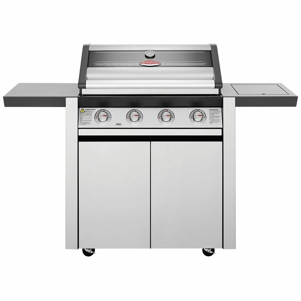 BeefEater &lsquo;1600&rsquo; four-burner barbecue and side burner