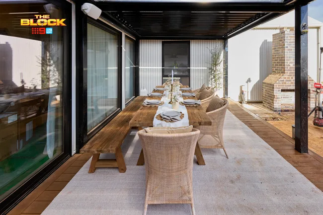 Britt Taz alfresco onThe Block