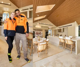 Britt and Taz kitchen The Block