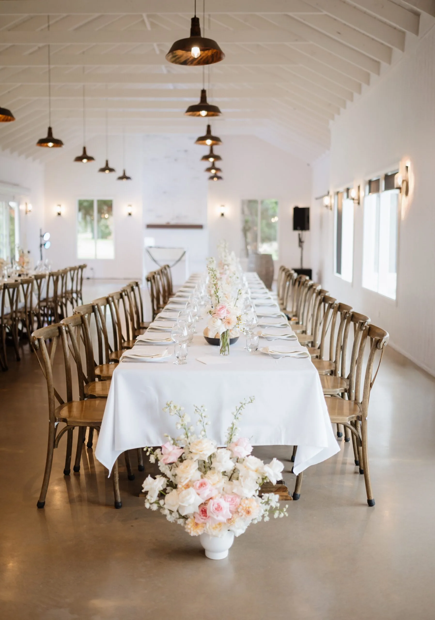 A wedding venue ready for quests.