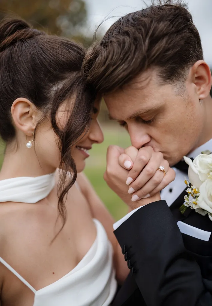 Newlyweds celebrate their nuptuals