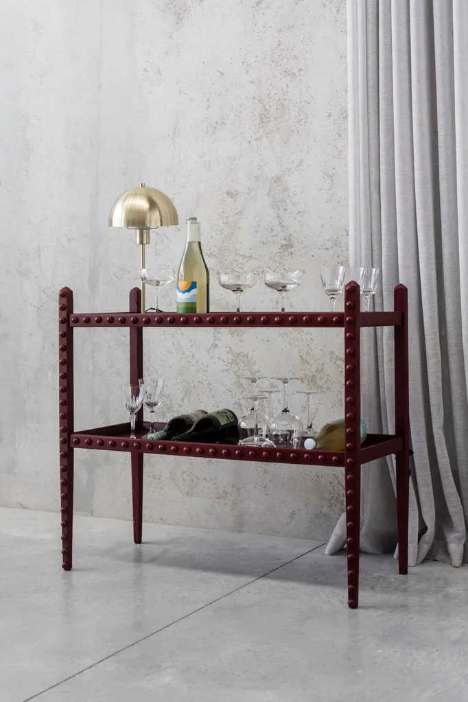 Jaharn Quinn's bobble bar cart