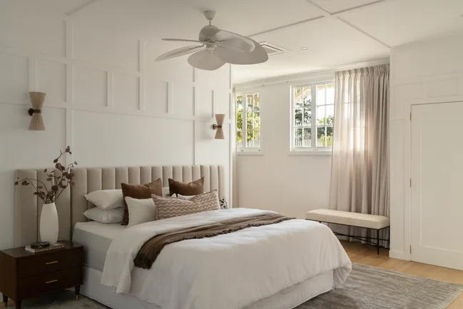 Leah and Ash's Queenslander home bedroom
