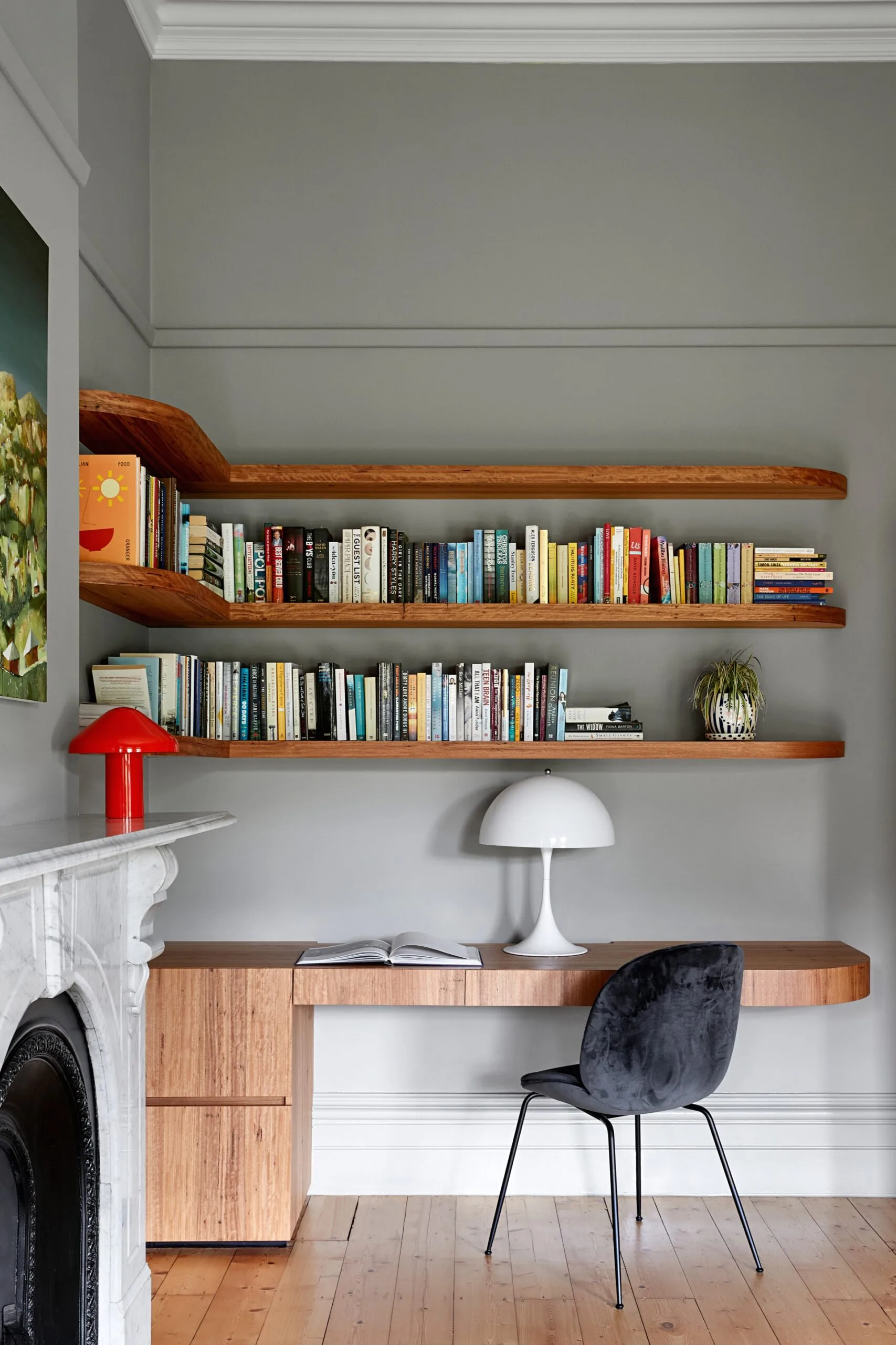 Modern study nook. Belle magazine