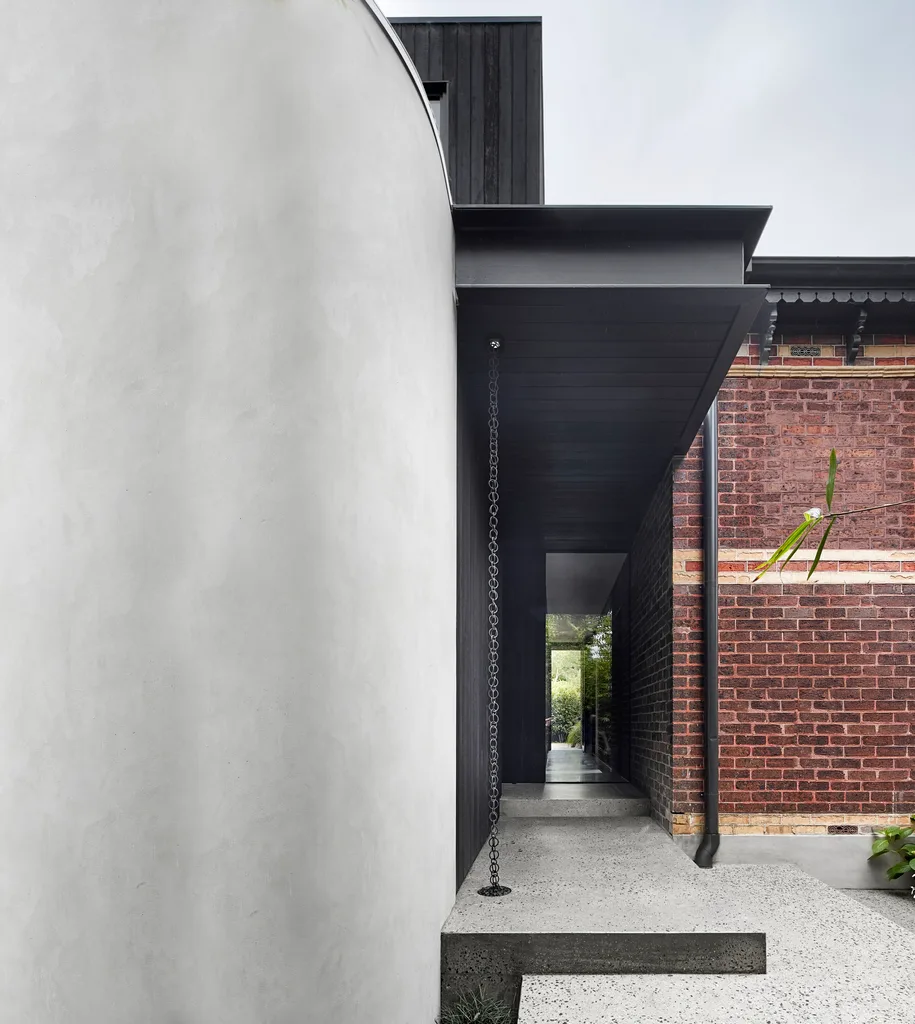 Front entrance to federation home with concrete entry. Belle