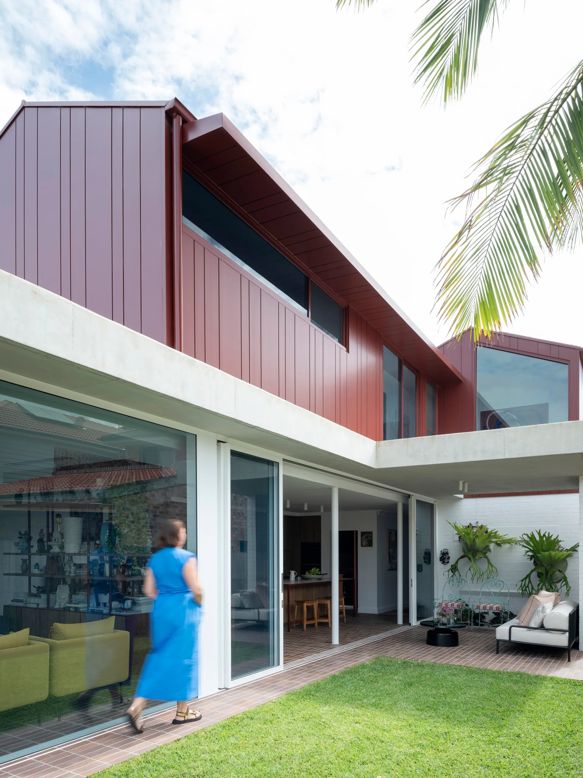 California bungalow backyard