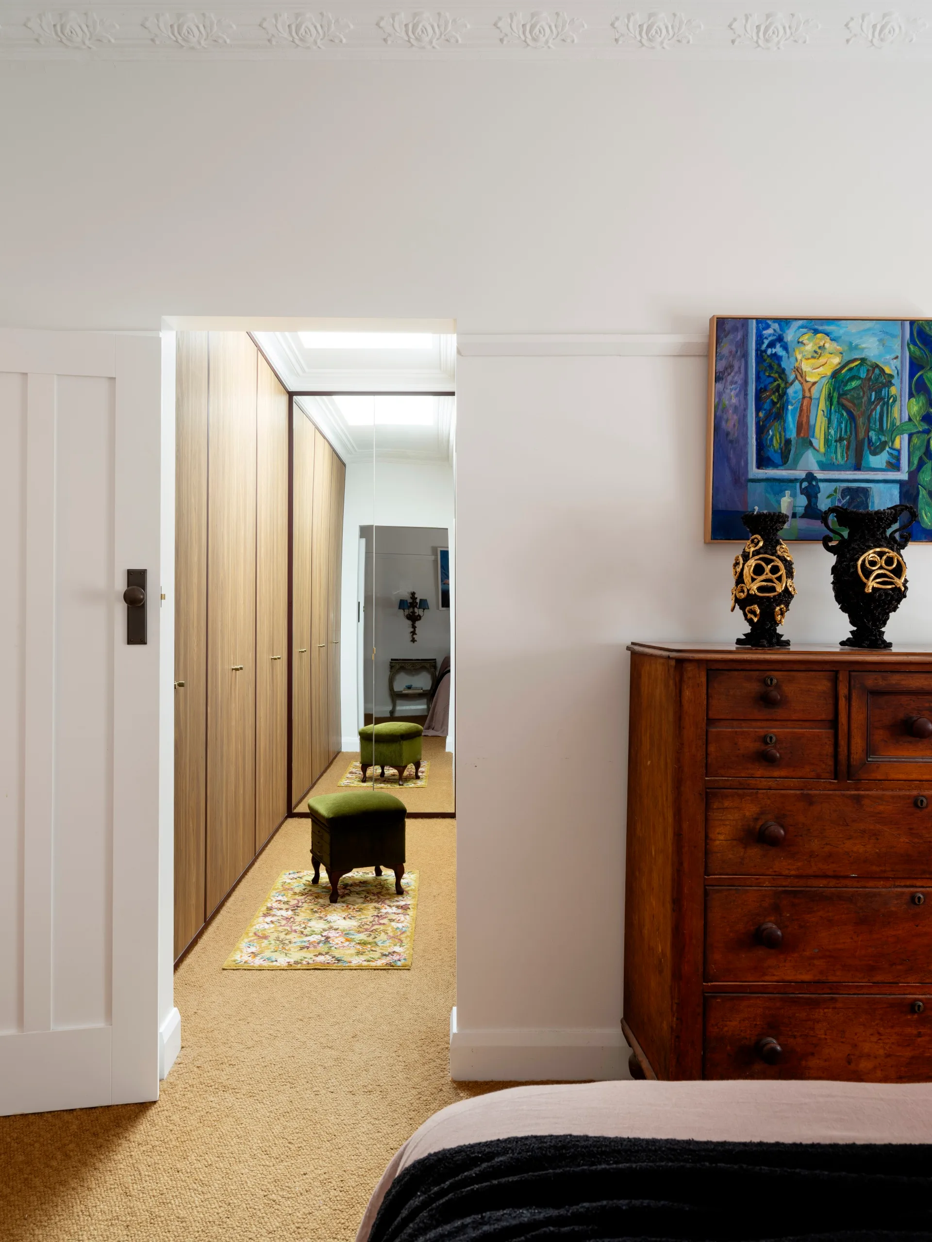 Bedroom and wardrobe