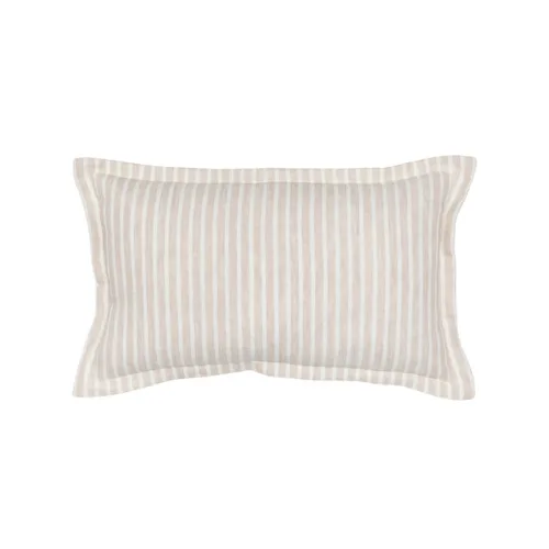 A striped cushion