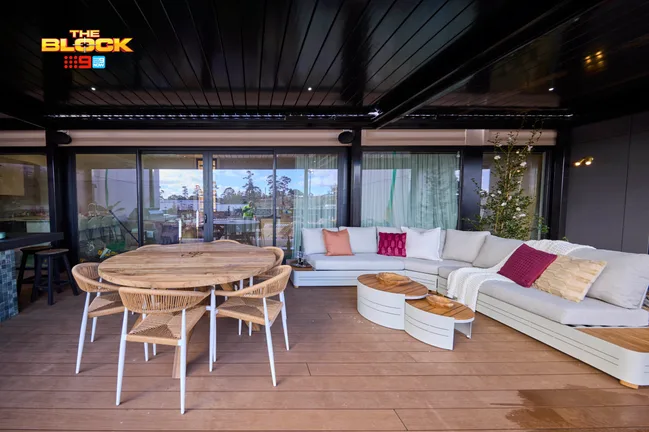 Han and Can's deck on The Block