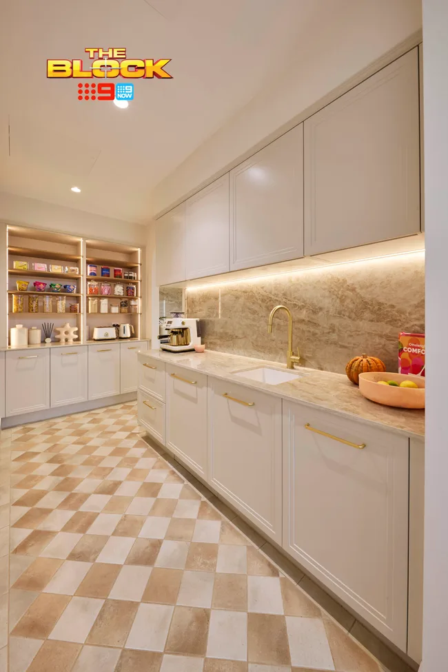 Han and Can back of house The Block laundry