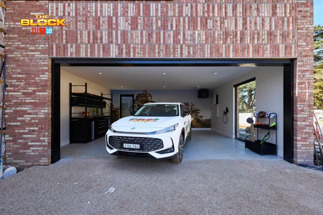 Sonny and Alicia's garage on The Block
