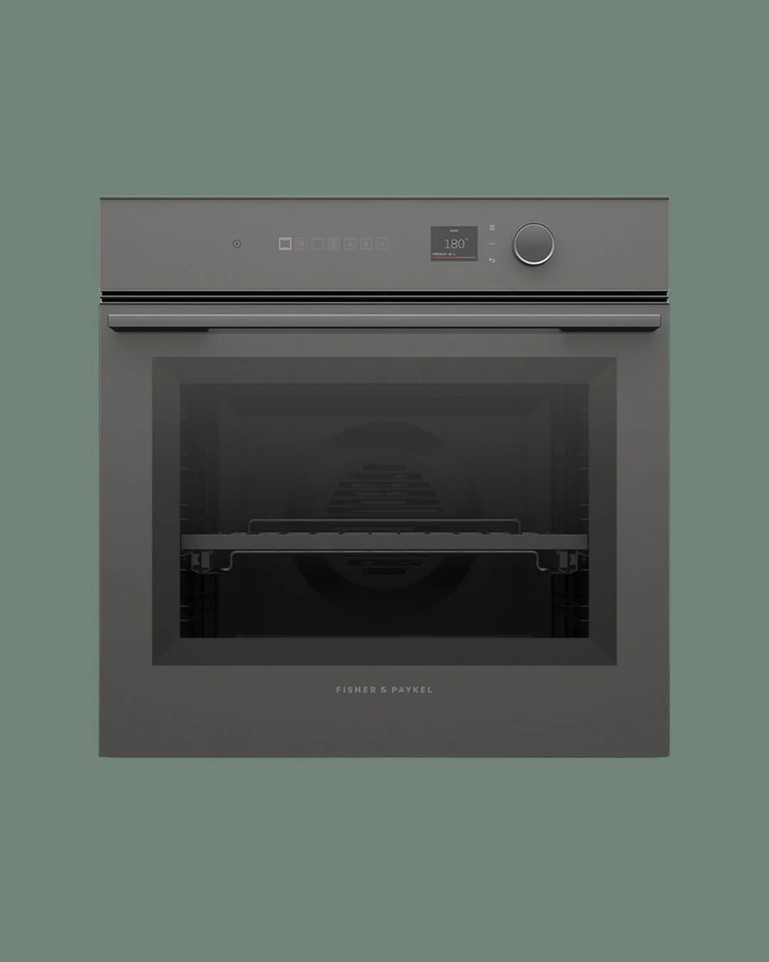 Fisher & Paykel 60cm Series 7 Pyrolytic Built in Oven- Grey Glass