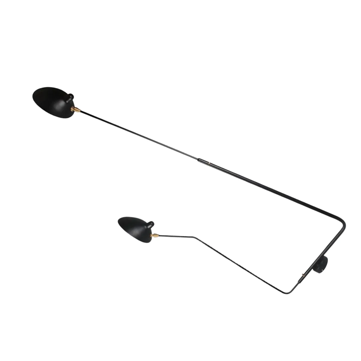 Observatory Lighting Serge Mouille Replica 2 Arm Wall Sconce