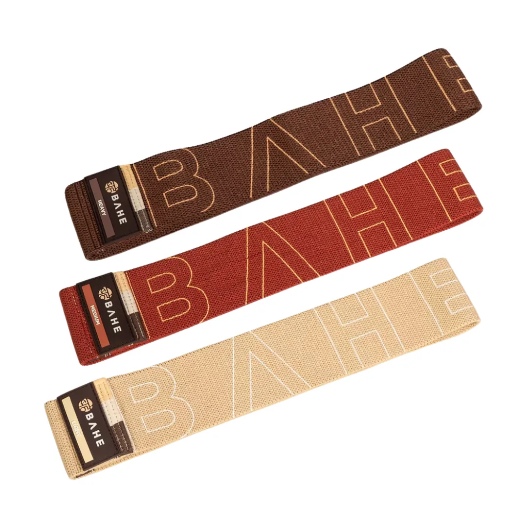 Bahe Flowloops Luxe Combo: super durable, machine washable, fabric resistance bands.