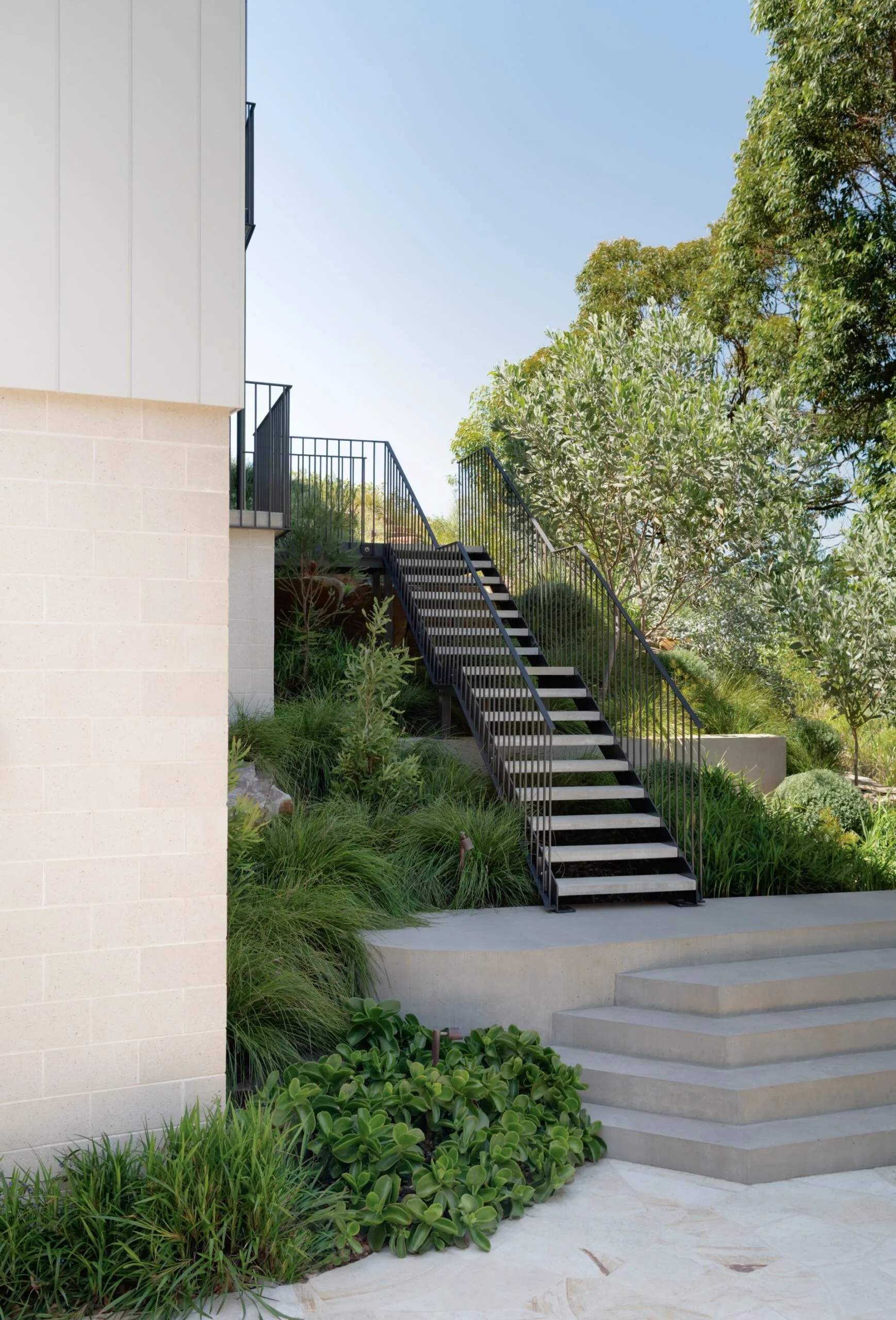 Avoca beach coastal garden stairs