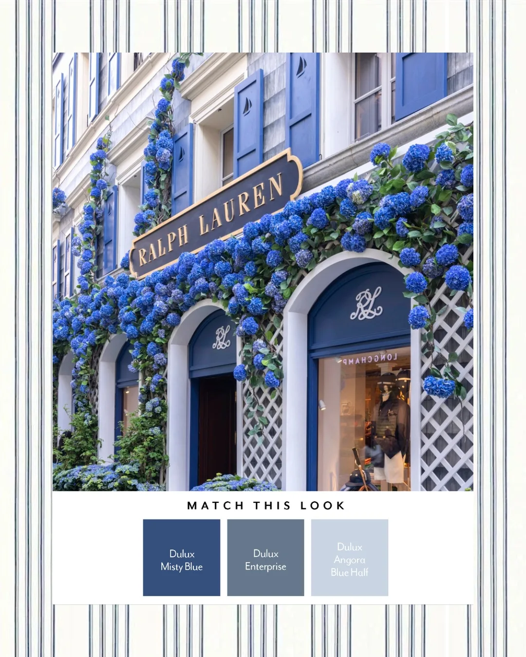 Blue colour palette Milan Design Week 2025 decorating trends. 