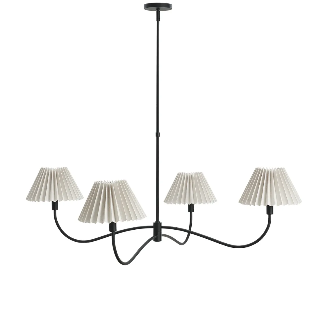 Iris 4-light chandelier Castlery