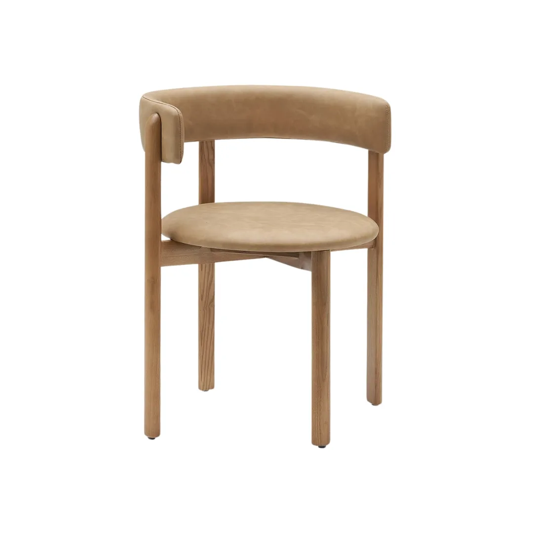 Tan Bellino dining chair MCM House