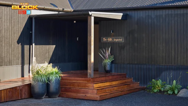 Emma and Ben The Block 2025 facade entry