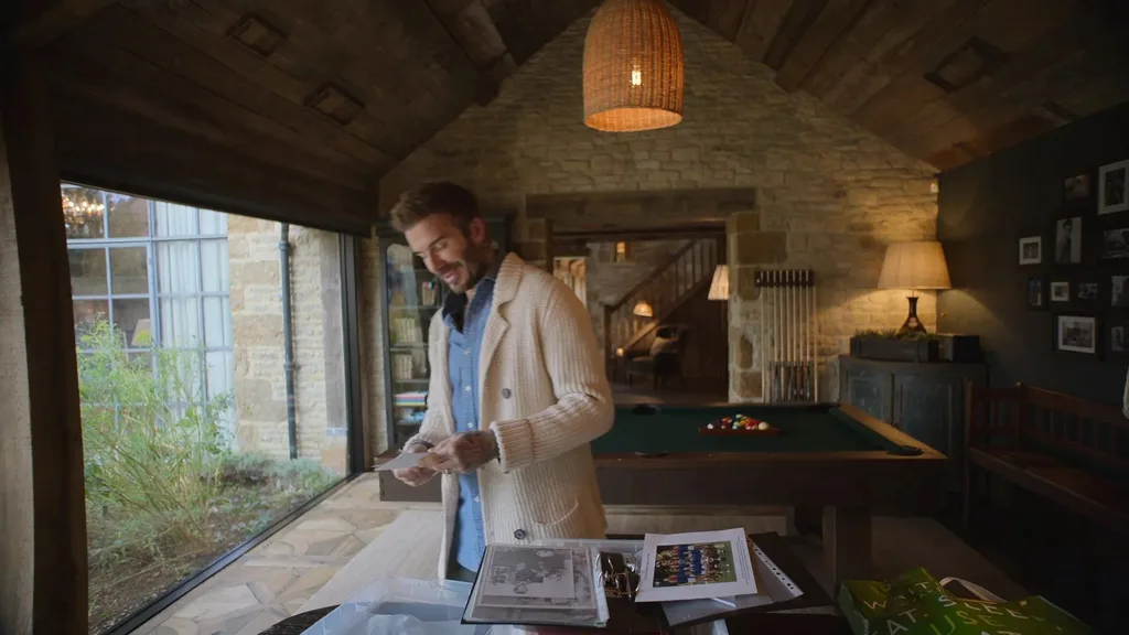 David Beckham at his Cotswolds estate