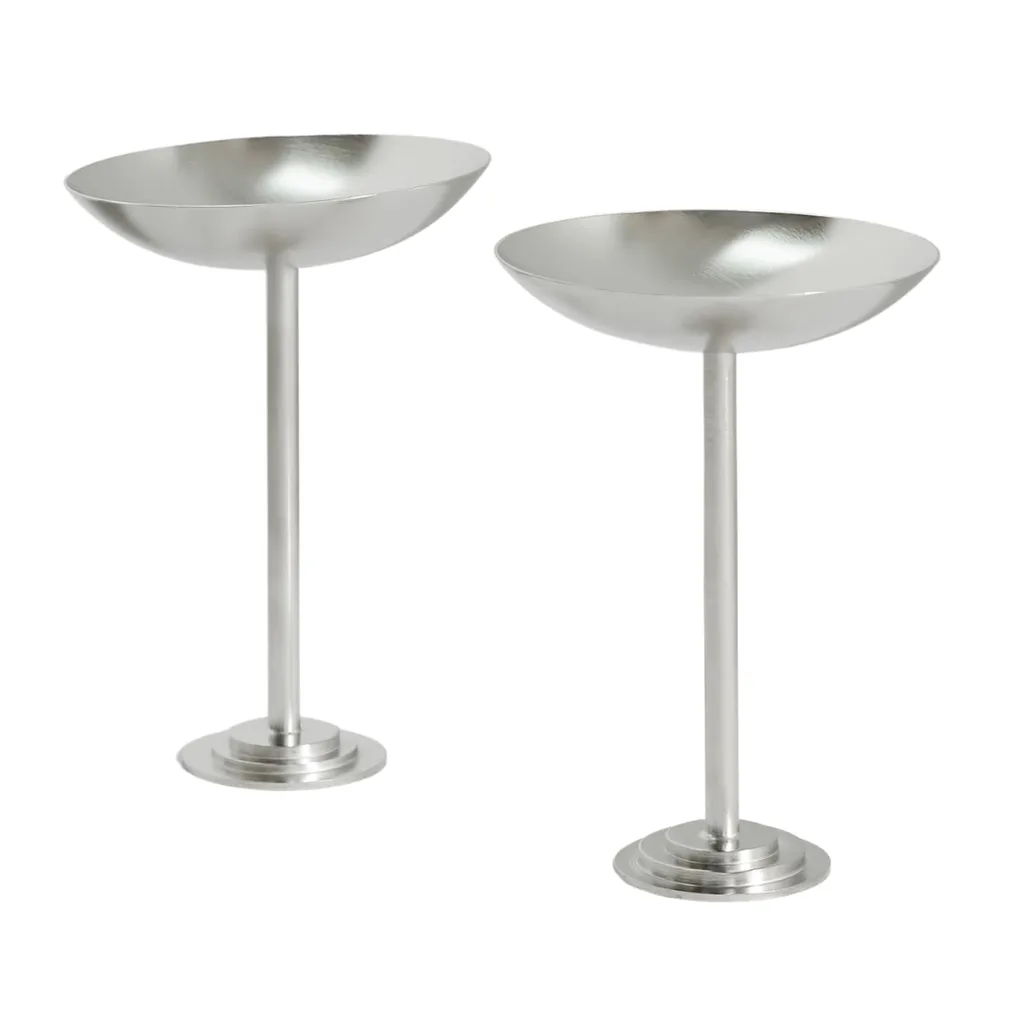 GOHAR WORLD
Set of two silver-tone dessert coupes