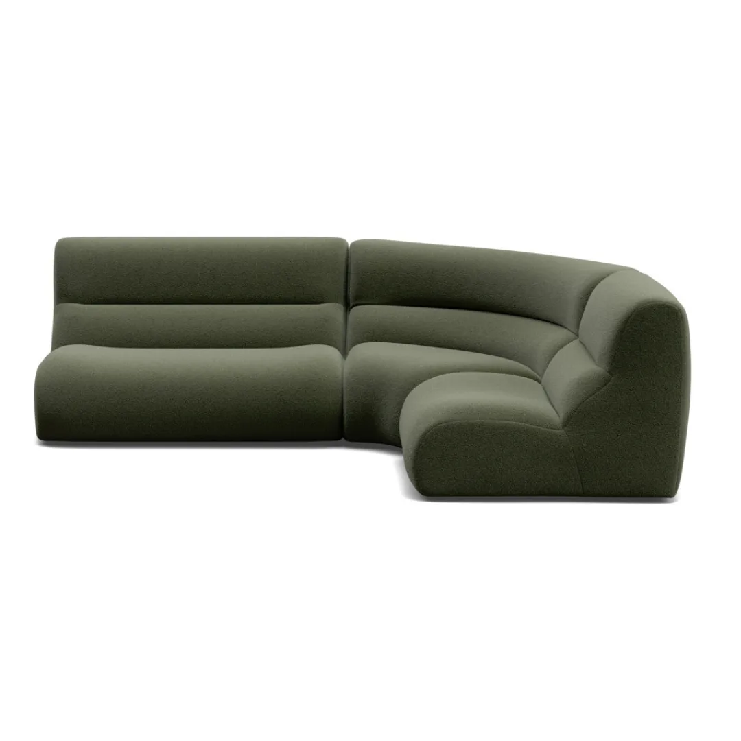 1978 High Back Modular Curved Corner Sofa