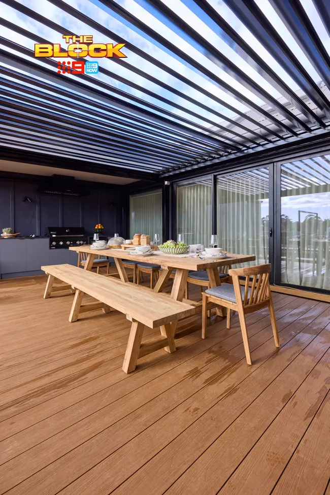 Robby and Mat's terrace on The Block