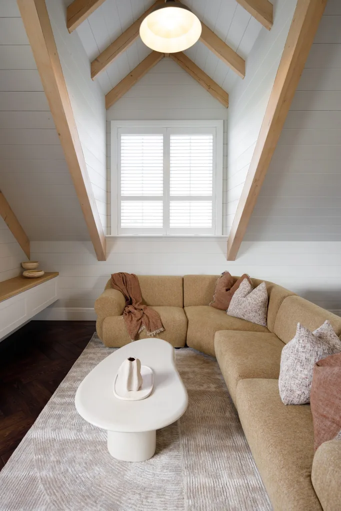 Living room with dormer window
