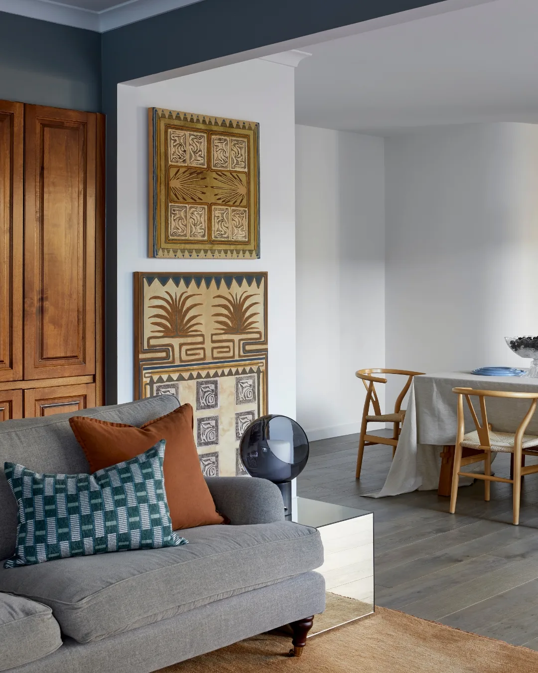 Artwork by Emma Rushton in the home of interior designer Julie Bloom of JMB Studio.