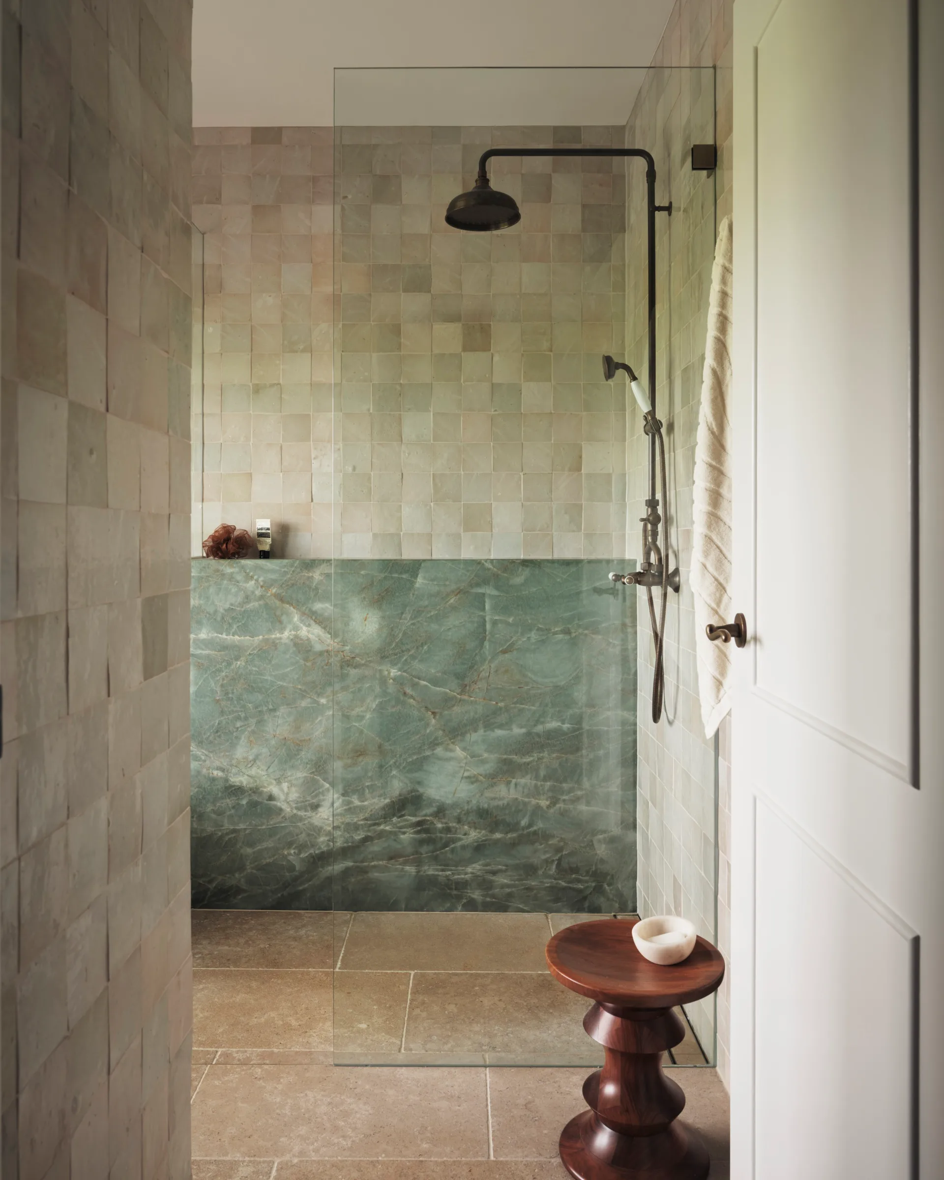 Country bathroom shower