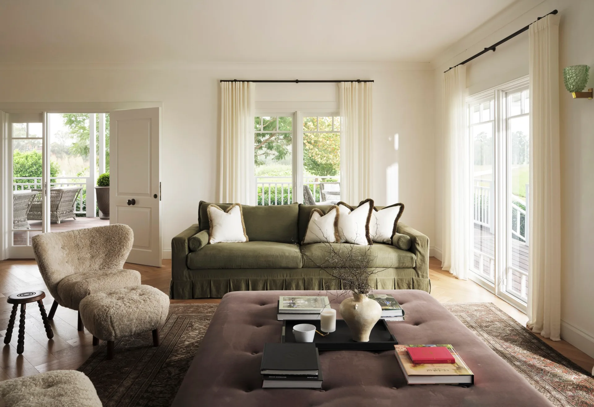 Country homestead cosy living room