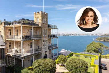 Lisa Wilkinson's new penthouse in a stone apartment building in Mosman