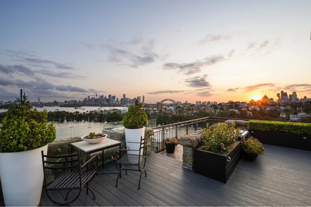 Rooftop view from Lisa Wilkinson's new penthouse